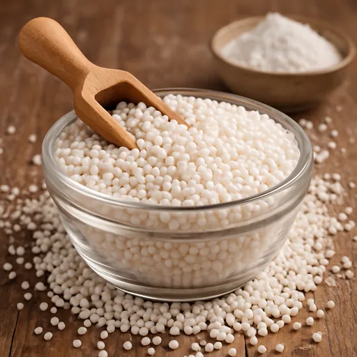 Tapioca and substitutes therefor prepared from starch